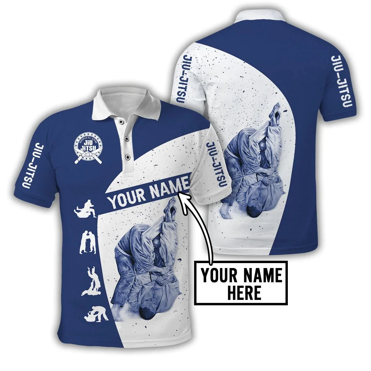 Men'S Fashion Names - Camiseta Polo de moda con estampado