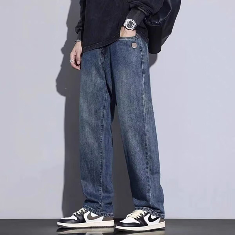 Men'S Fashion With Baggy Jeans - Pantalones Casuales Retro Americanos de Primavera