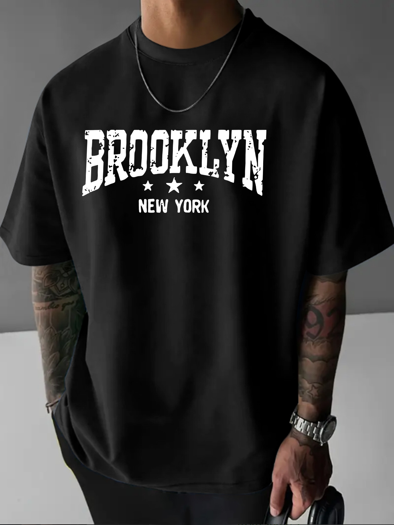 York Men'S Fashion - Camiseta de manga corta con cuello