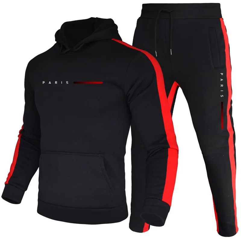 Paris Men'S Fashion - Conjunto de Sudadera con Capucha y
