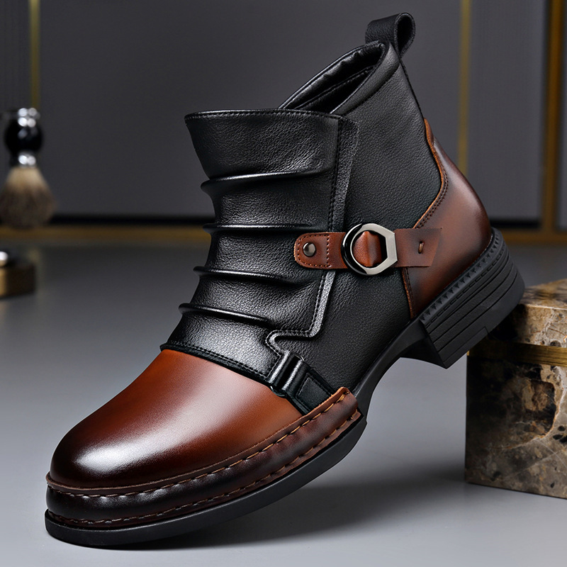 Fashion Men'S Boots - Botas de tobillo retro de otoño