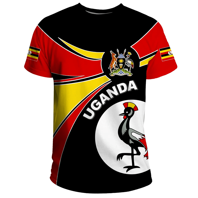 Men Fashion Uganda - Camiseta estampada en 3D para hombre,