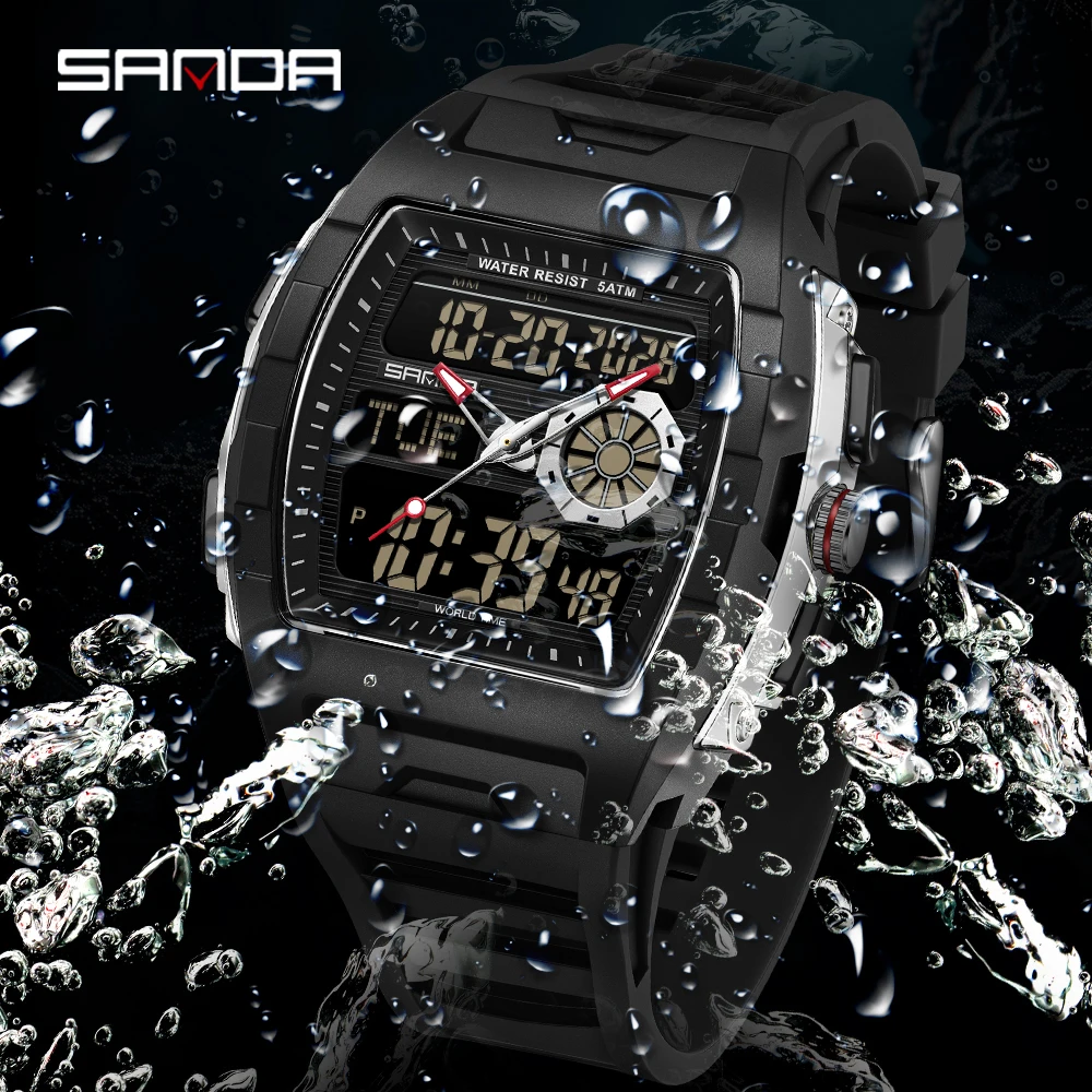 Men'S Fashion Week 2026 - Reloj Electrónico SANDA 2026 para Hombre,