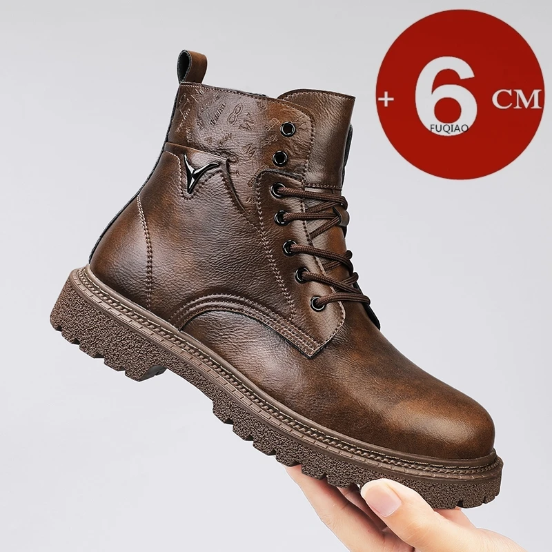 Fashion Men'S Boots - Botas invisibles de 6cm para hombre,