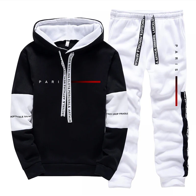 Paris Men'S Fashion - Conjunto de Sudadera con Capucha y
