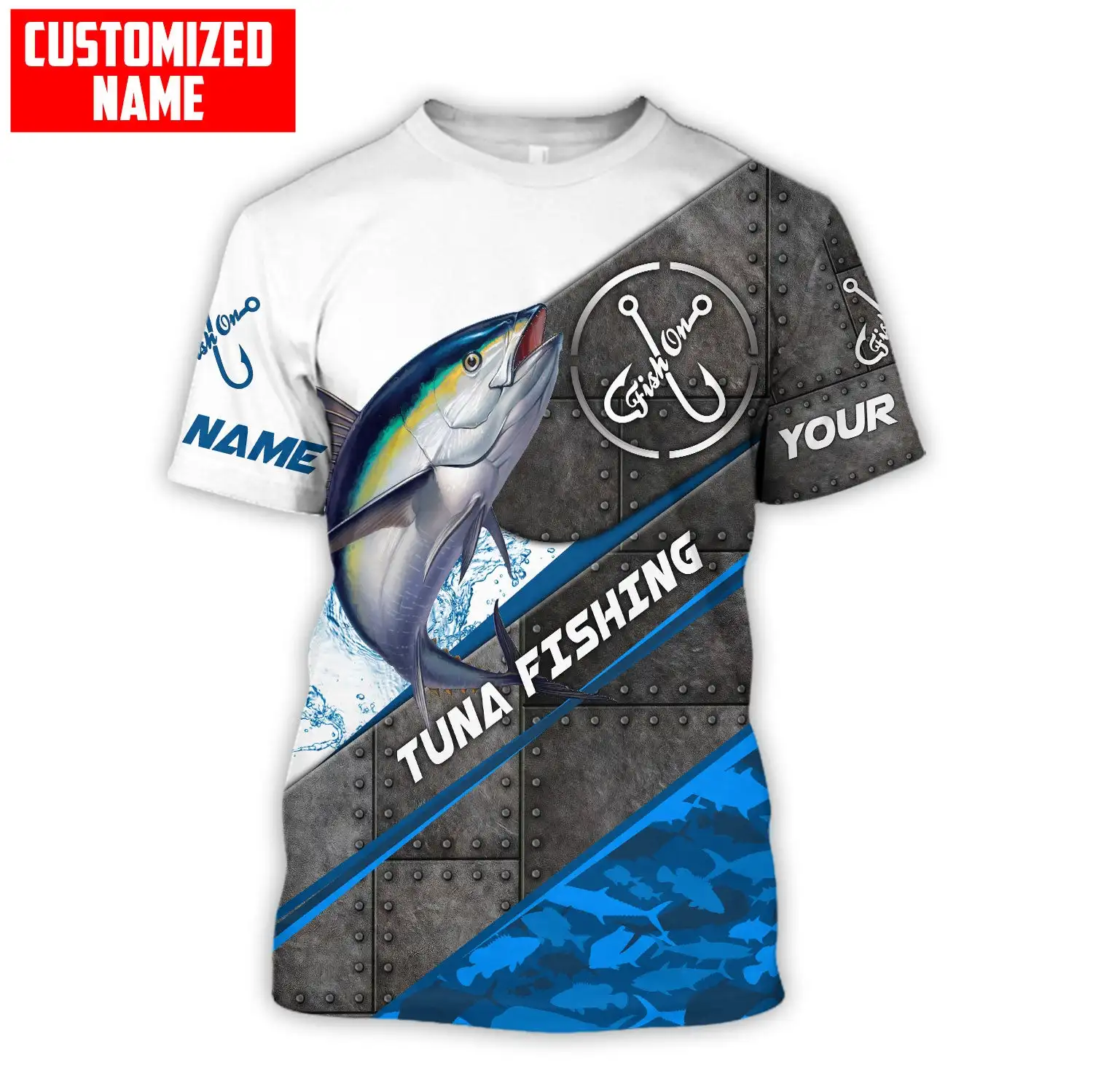 Men'S Fashion Names - Camiseta de pesca de atún/Marlin para