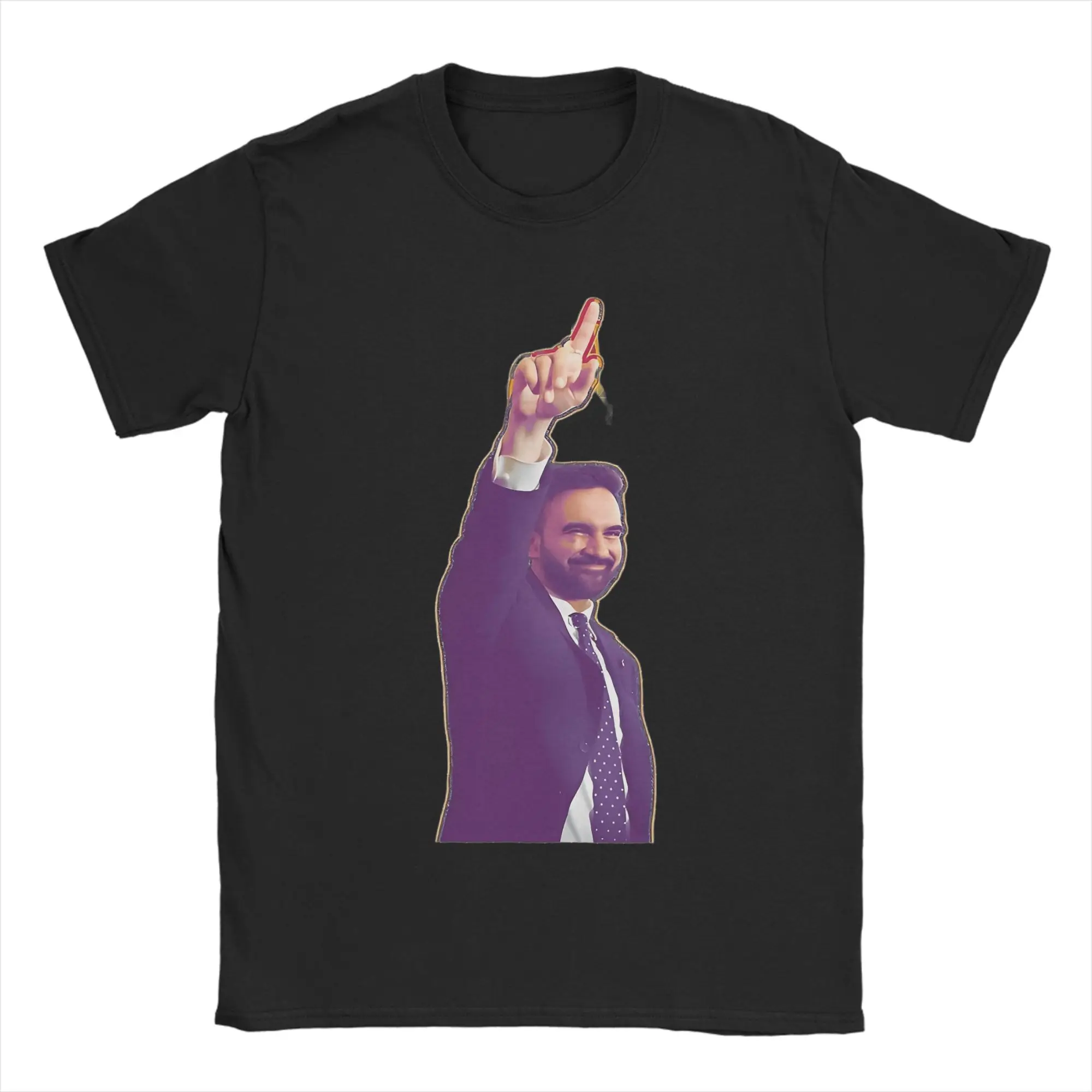 York Men'S Fashion - Camisetas informales Zohran Mamdani para la