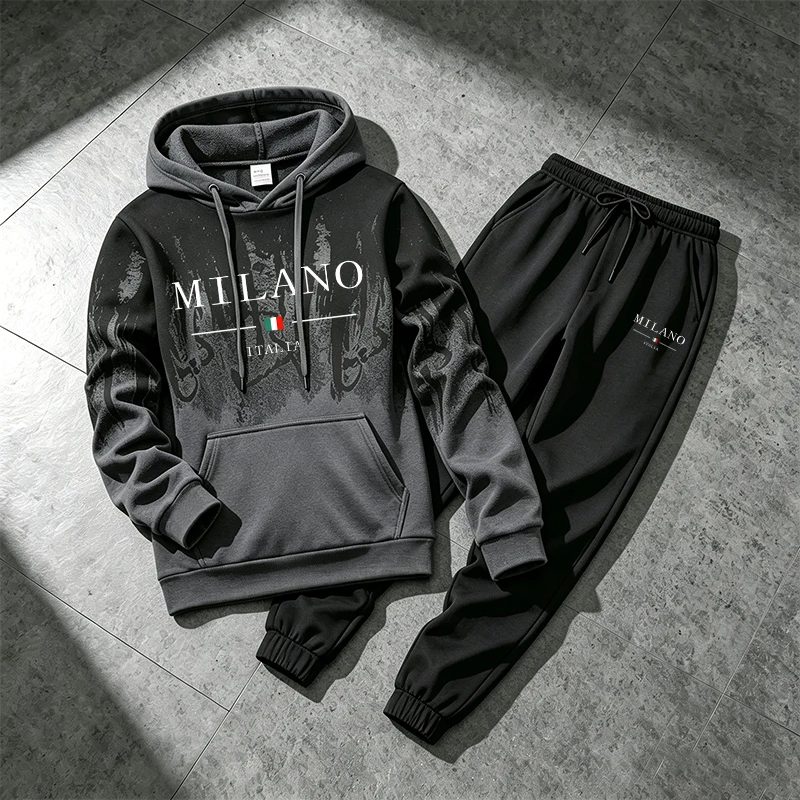 Men'S Fashion Hoodie - Conjunto Deportivo para Hombre, Sudadera con