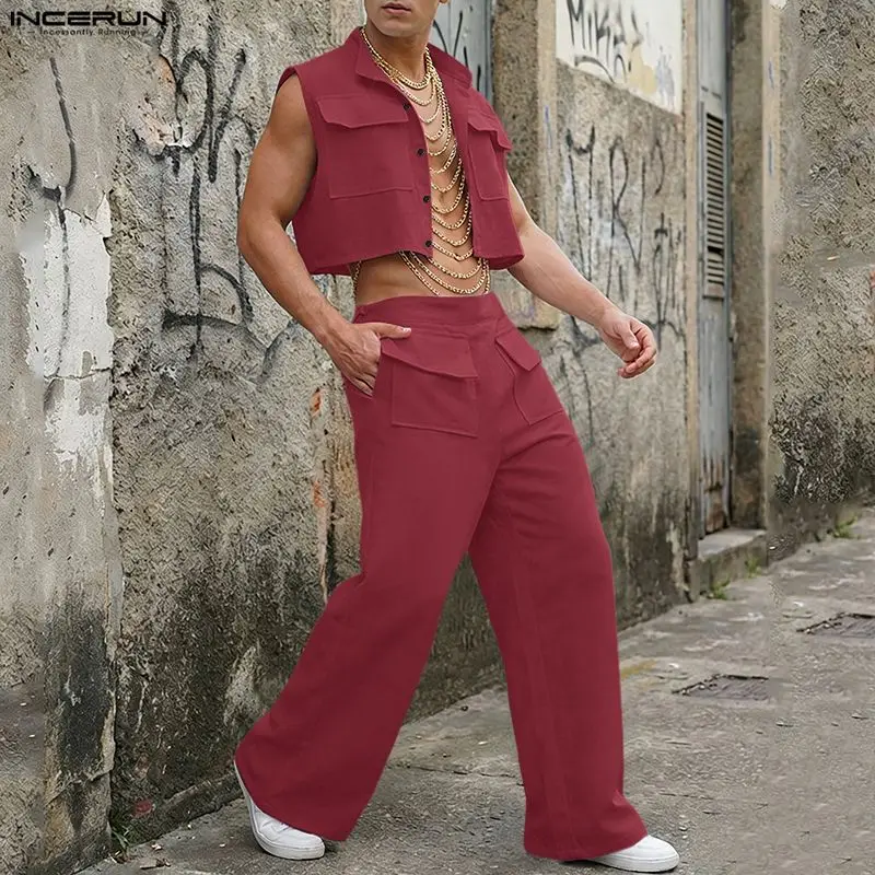 Men'S Fashion Advice - Conjuntos INCERUN para Hombre, Camiseta sin