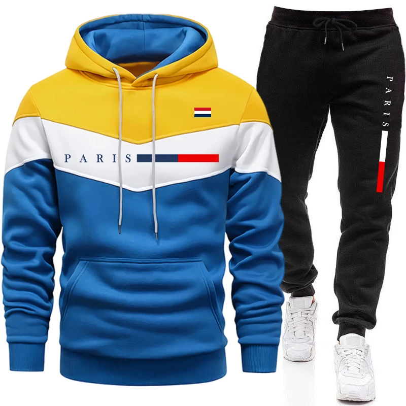 Paris Men'S Fashion - Conjunto Deportivo Urbano Informal con Capucha