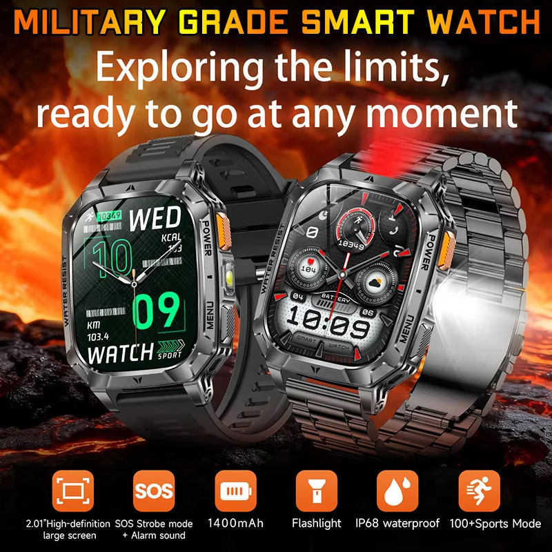 Men'S Fashion Week 2026 - Nuevo Reloj Inteligente 2026 con Linterna,