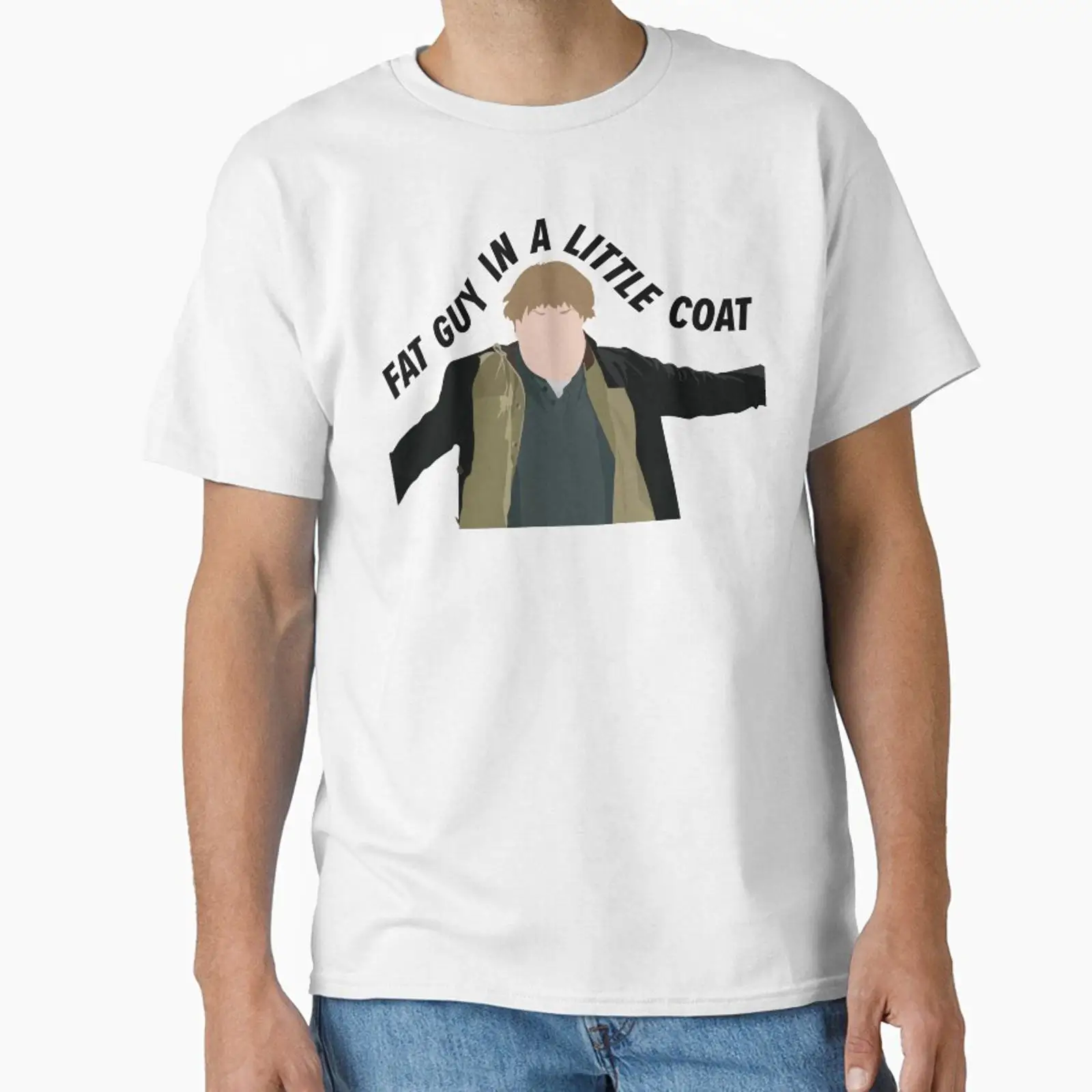 Men'S Fashion For Fat Guys - Camiseta clásica con estampado de un