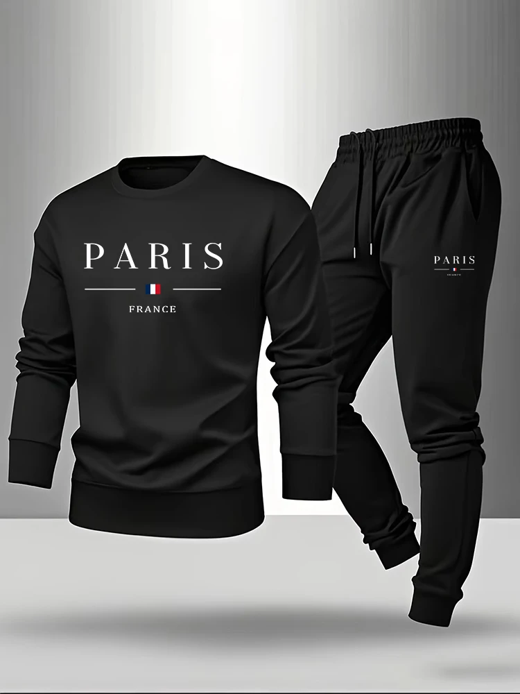 Paris Men'S Fashion - Conjunto de Sudadera y Pantalones Deportivos