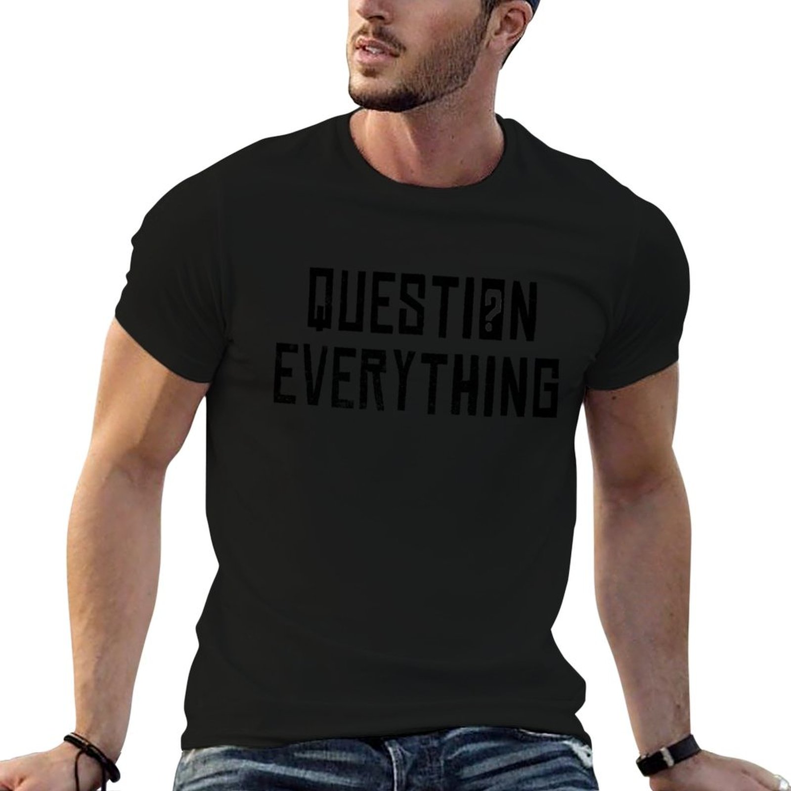 Men'S Fashion Questions - Camiseta con la frase “Pide explicaciones