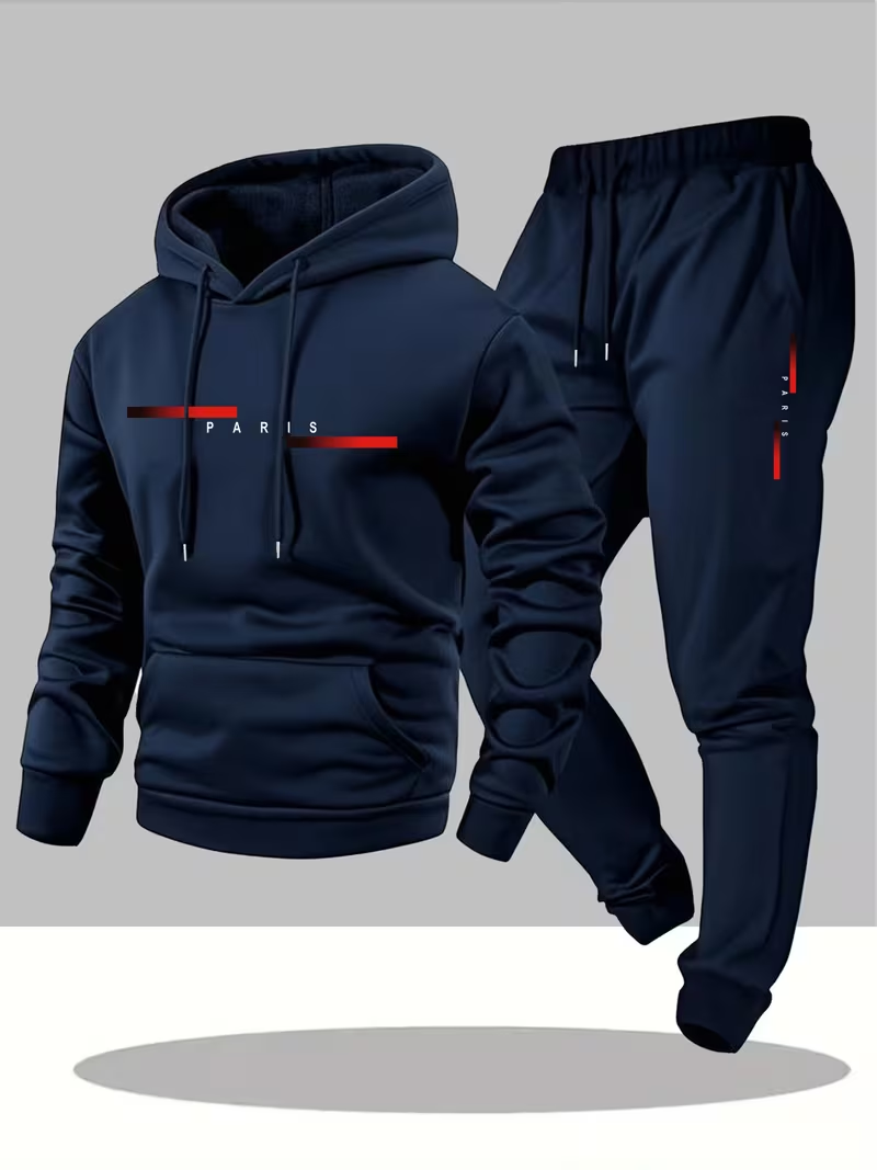 Men'S Fashion Hoodie - Conjunto de Sudadera con Capucha y