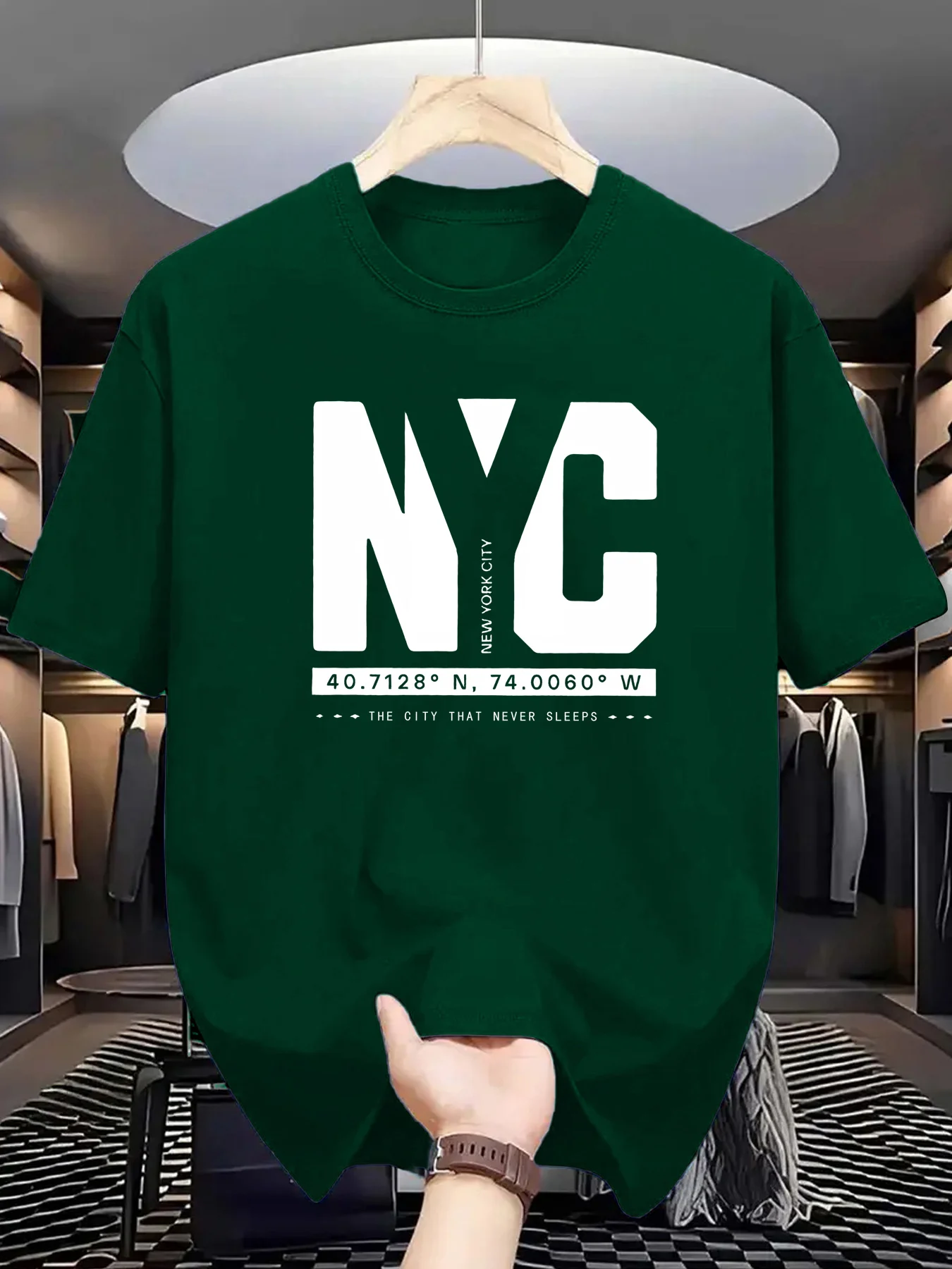 York Men'S Fashion - Camiseta de Verano para Hombre, Estilo