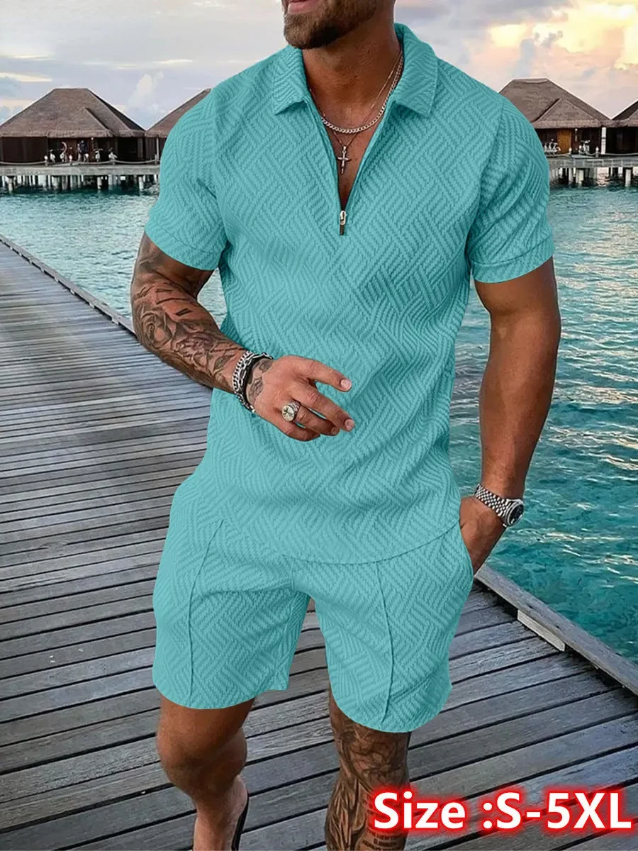 Mens Fashion Trend 2026 - Conjunto de 2 Piezas de Verano