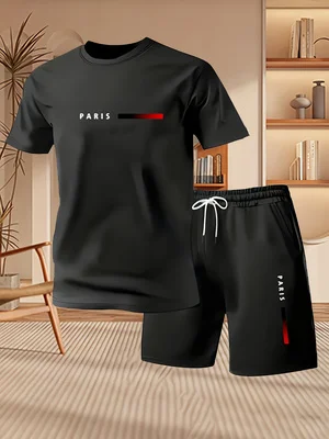 Paris Men'S Fashion - Conjunto de 2 Piezas de Verano