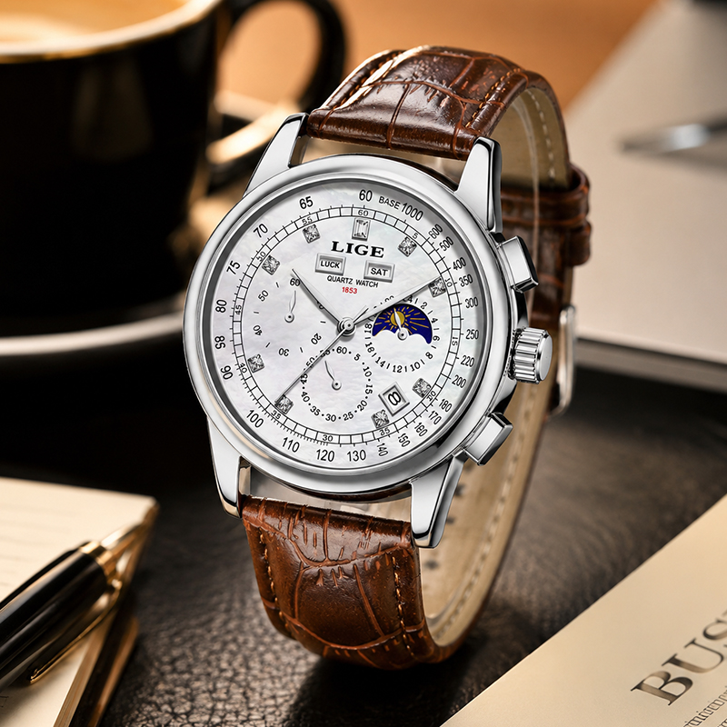 Men'S Fashion Week 2026 - Reloj LIGE 2026 con fase lunar