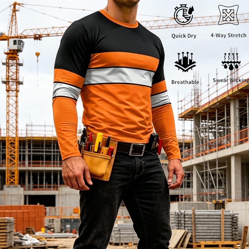 Men'S Fashion For Summer - Camiseta de Trabajo a Rayas de