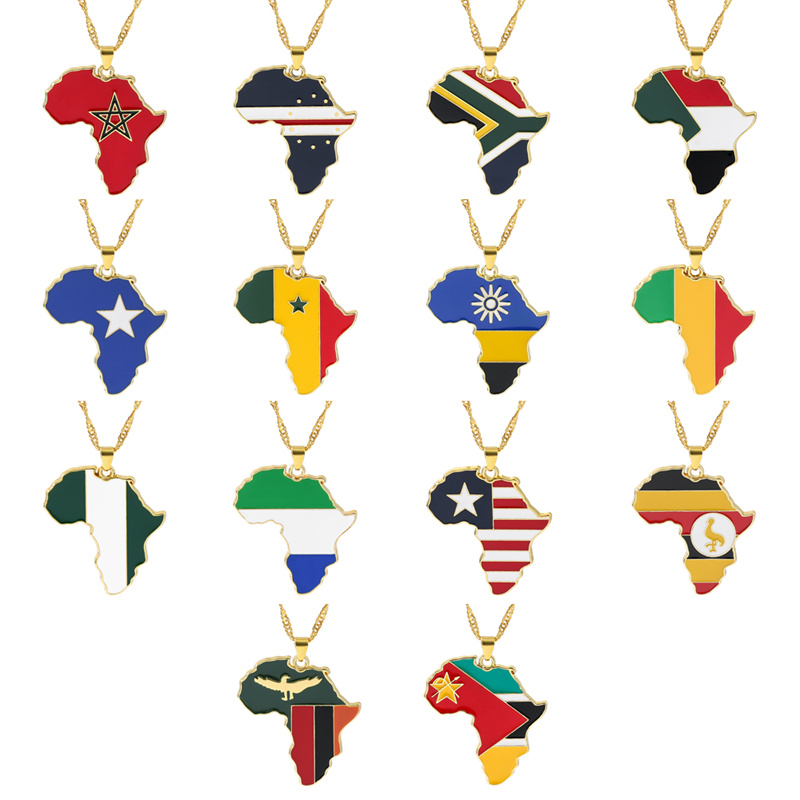 Men Fashion Uganda - Collar de Metal con Colgante de