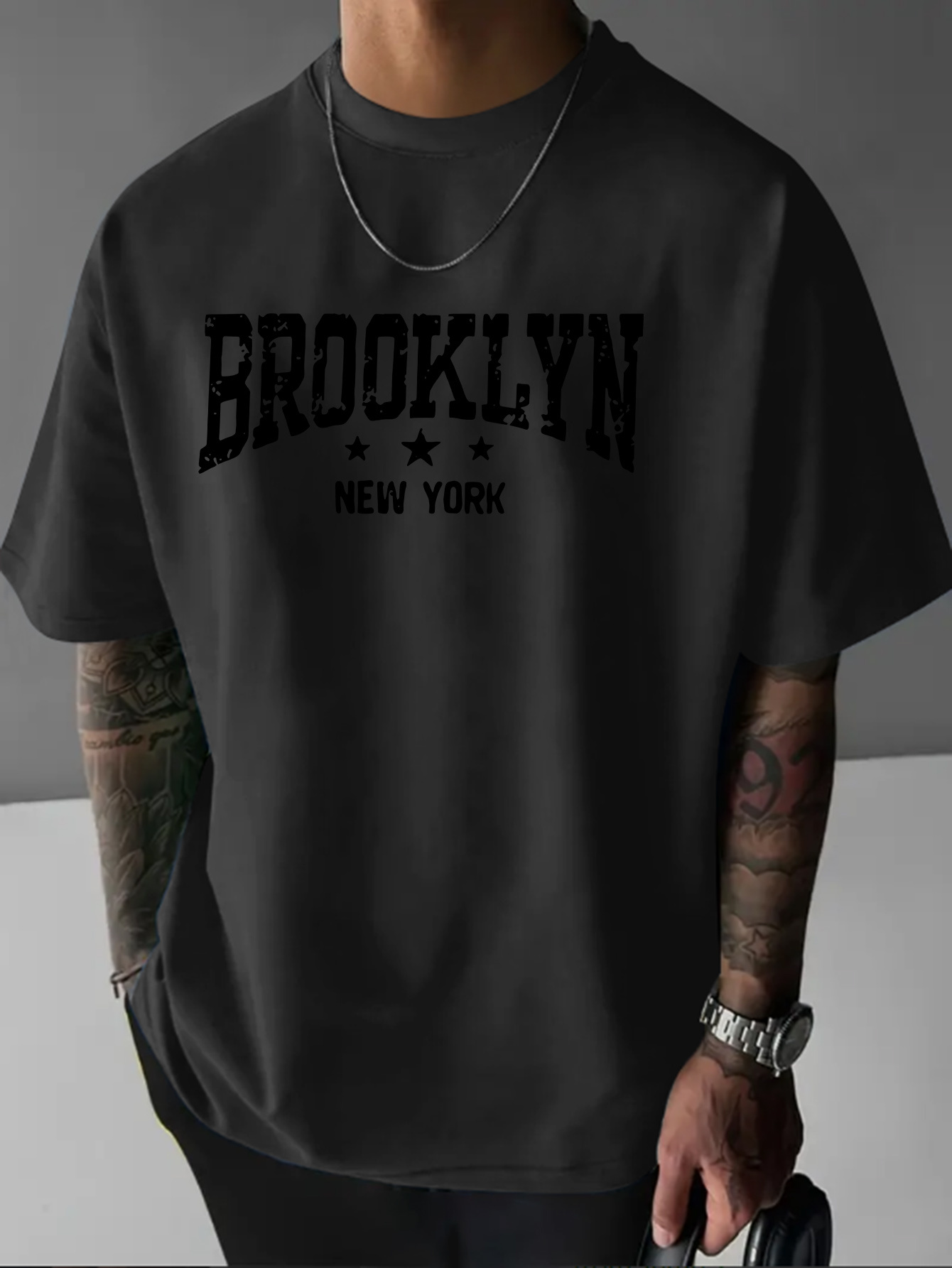 Camiseta de manga corta con cu - York Men'S Fashion reseña y precio