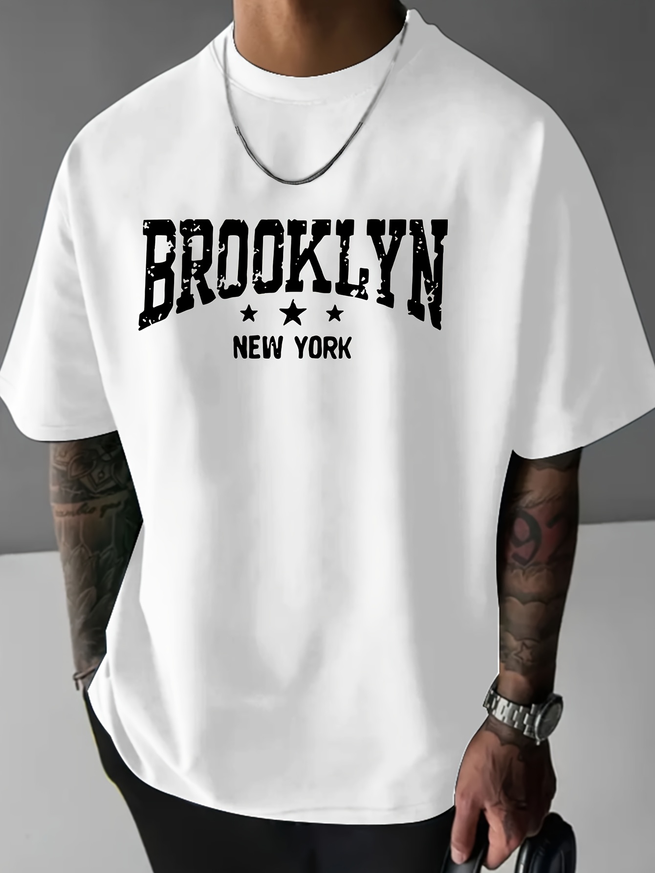 Camiseta de manga corta con cu - York Men'S Fashion reseña y precio
