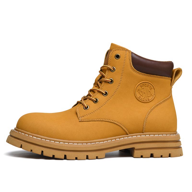 Botas de invierno de cuero neg - Fashion Men'S Boots reseña y precio