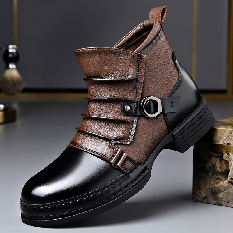 Botas de tobillo retro de otoñ - Fashion Men'S Boots reseña y precio