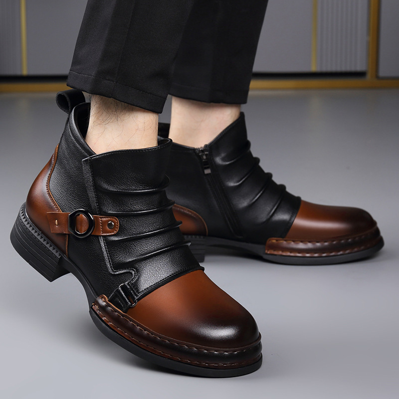 Botas de tobillo retro de otoñ - Fashion Men'S Boots reseña y precio