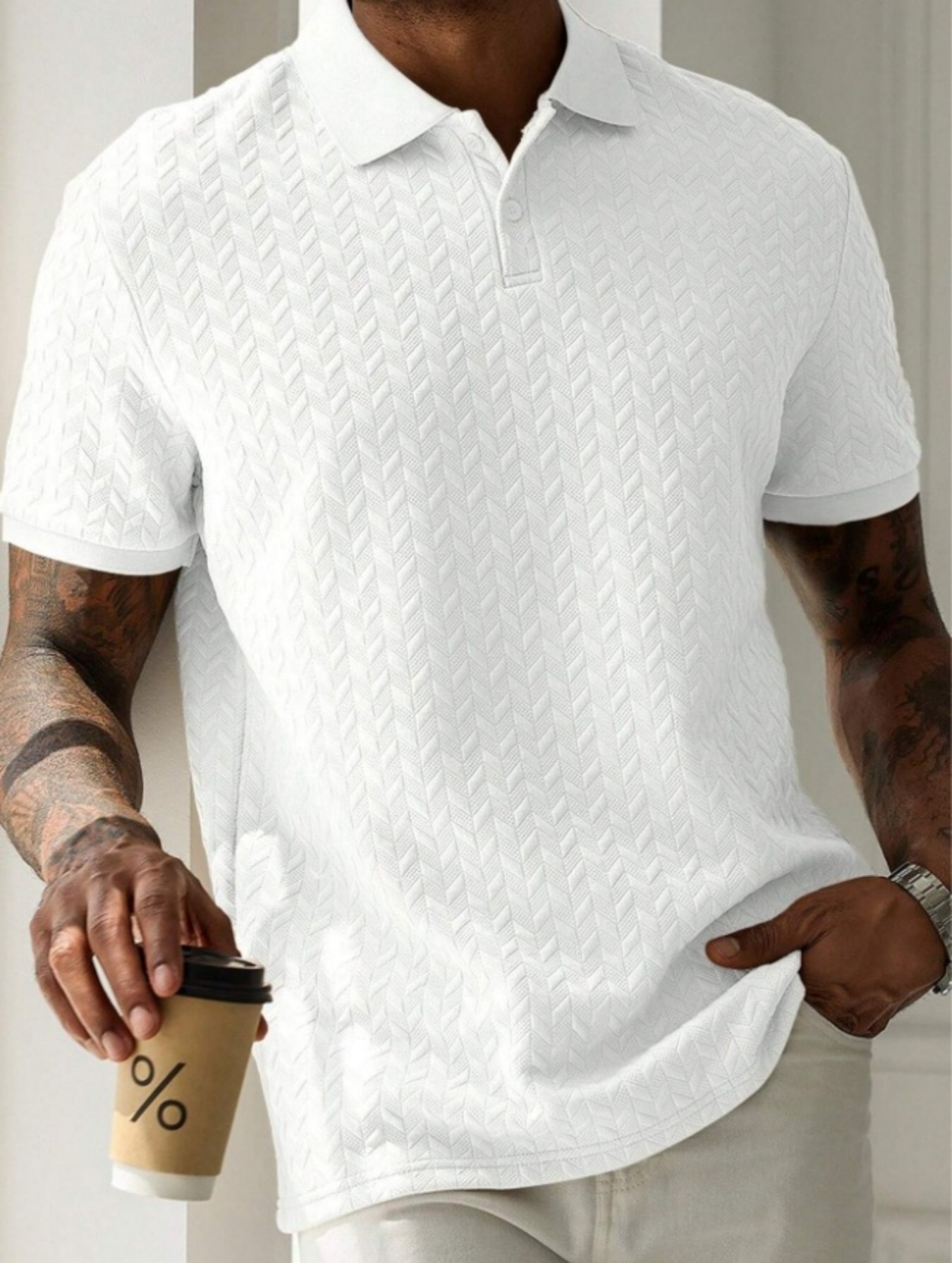 Camiseta Polo de Manga Corta c - Men'S Fashion Questions reseña y precio