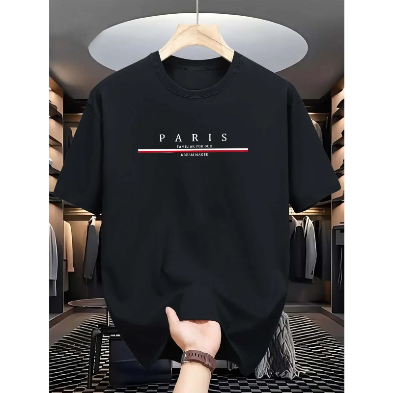 Camiseta de manga corta con cu - Paris Men'S Fashion reseña y precio