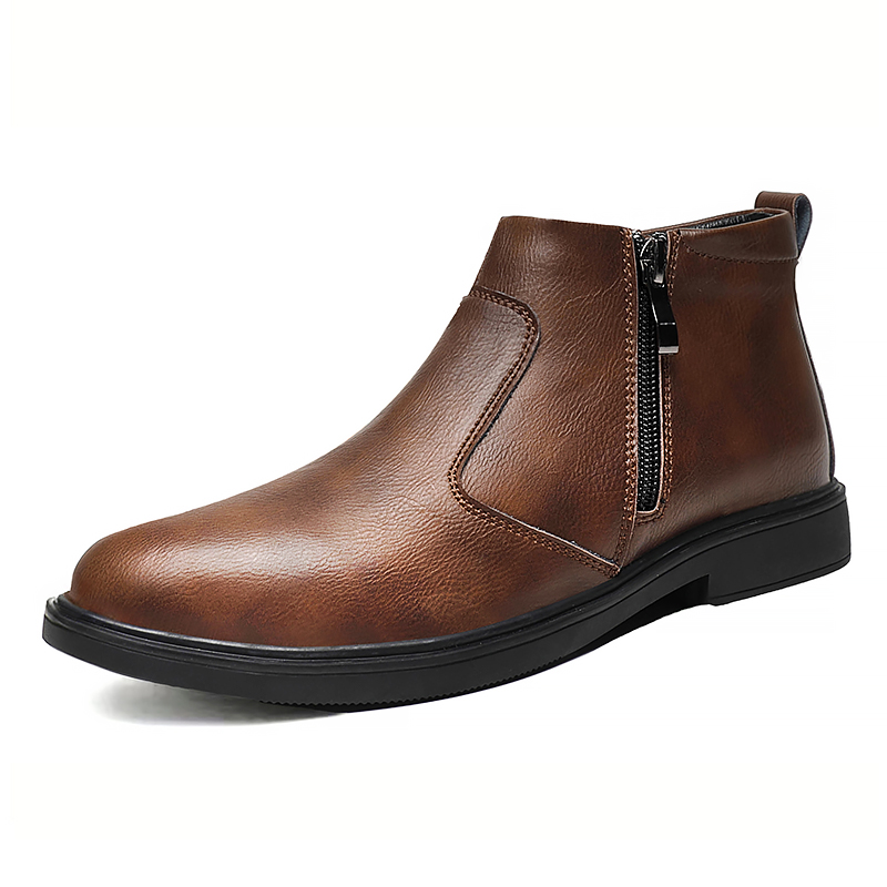 Zapatos de cuero de caña alta  - Fashion Men'S Boots reseña y precio