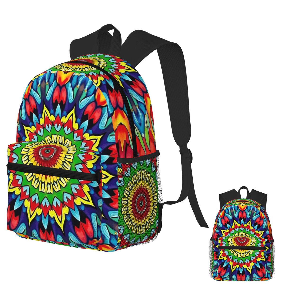 Vibrante Trippy Mandala Mochil - Men'S Fashion 1960S reseña y precio
