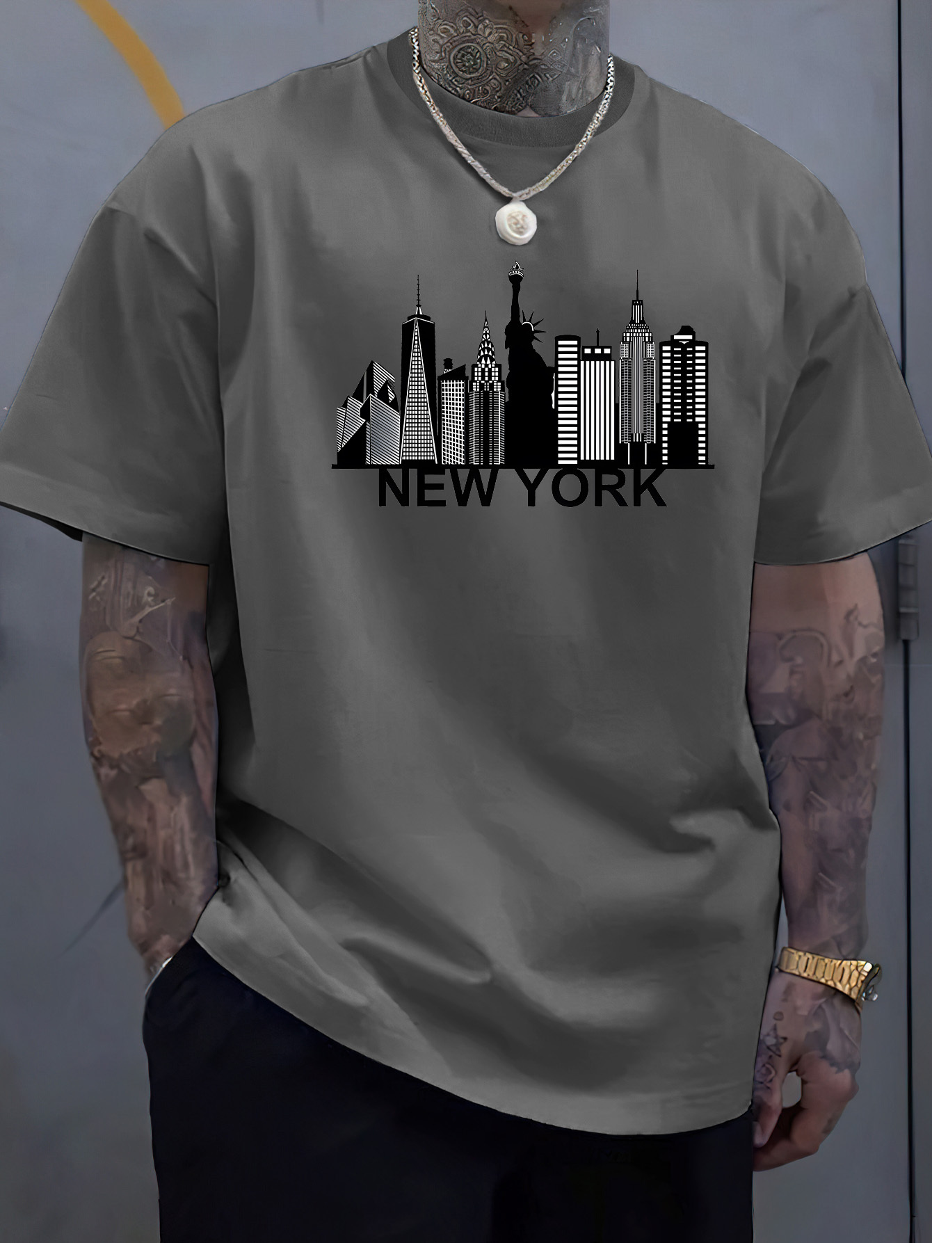 Camiseta de algodón para hombr - York Men'S Fashion reseña y precio