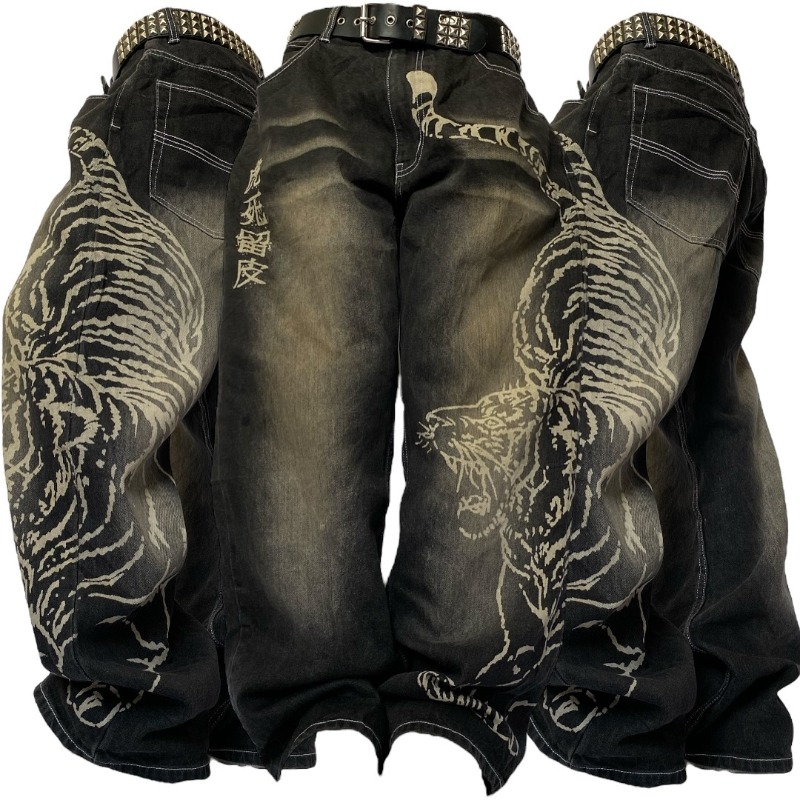 2025 moda nuevo patrón de gran - Men'S Fashion With Baggy Jeans reseña y precio