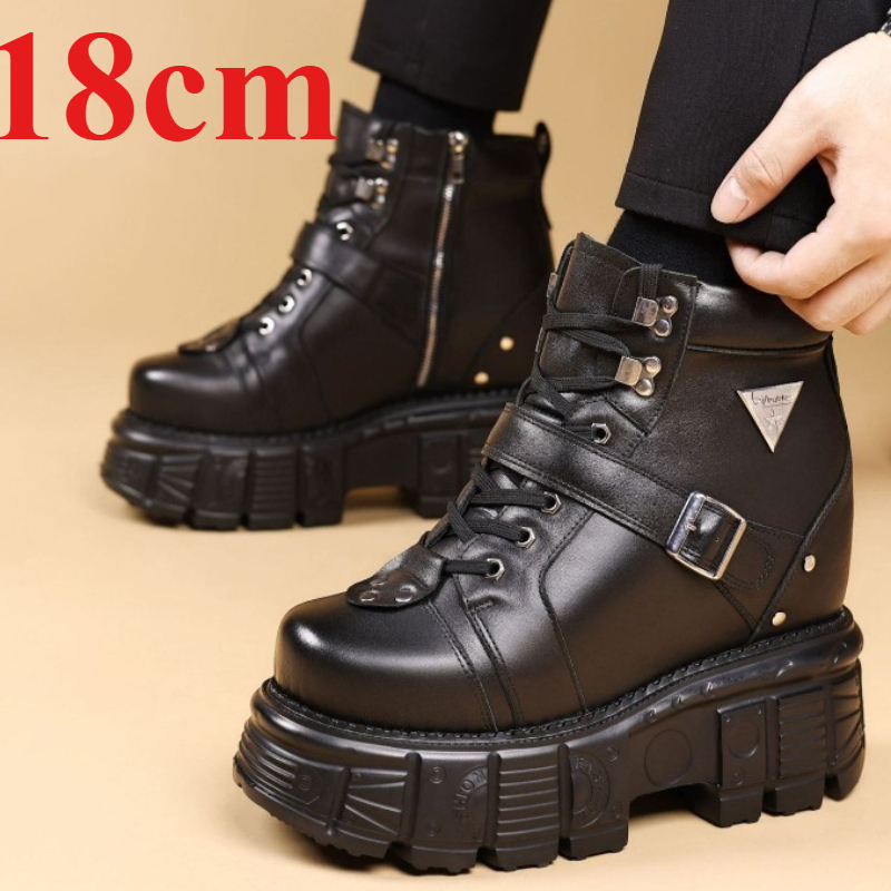 Botas de Motocicleta de Cuero  - Fashion Men'S Boots reseña y precio