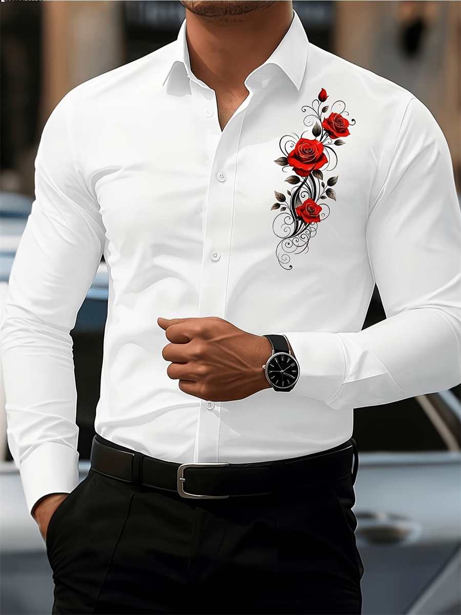 Camisa de Manga Larga con Esta - Men'S Fashion Advice reseña y precio