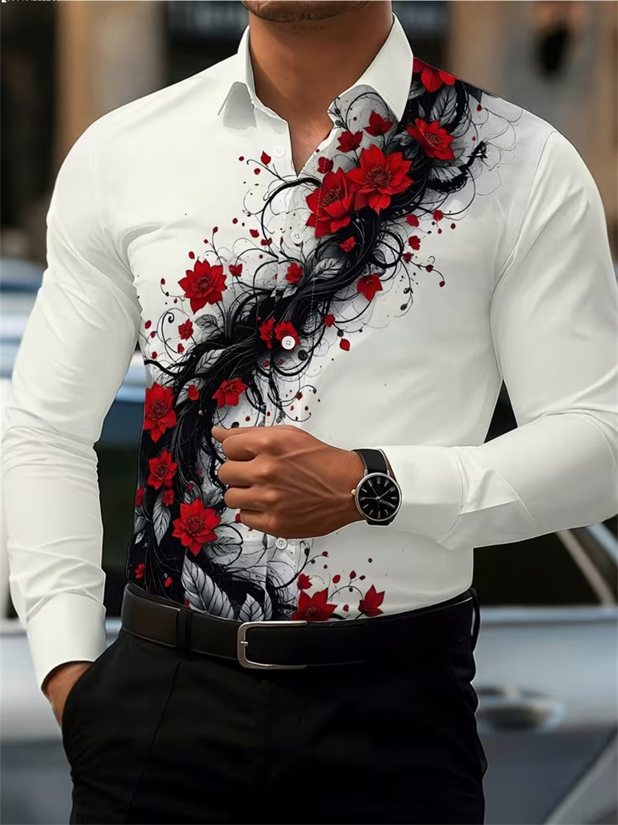 Camisa de Manga Larga con Esta - Men'S Fashion Advice reseña y precio