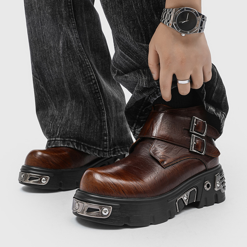 Botas de plataforma punk gótic - Fashion Men'S Boots reseña y precio