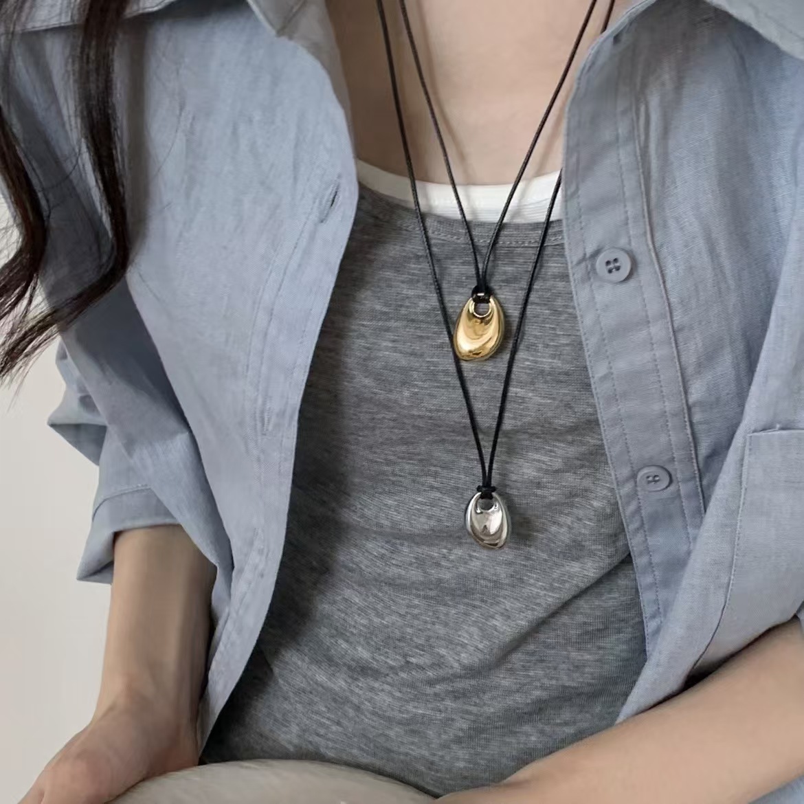 Collar coreano de cuerda negra - Mens Fashion Trend 2026 reseña y precio