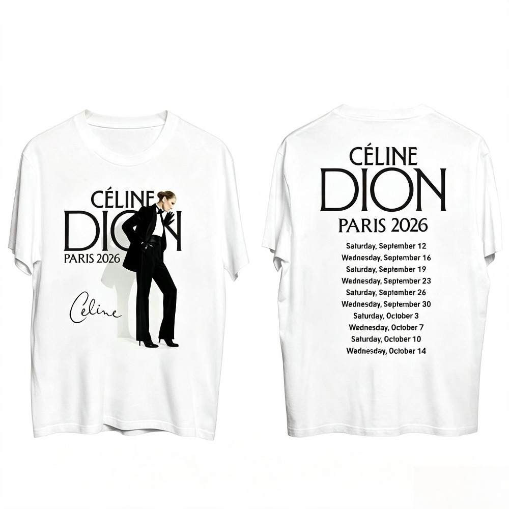 Camiseta de la gira de Celine  - Paris Men'S Fashion reseña y precio