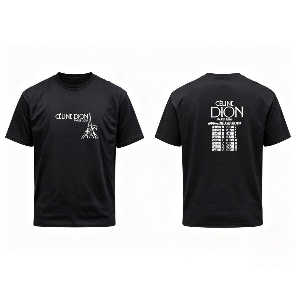 Camiseta de la gira de Celine  - Paris Men'S Fashion reseña y precio