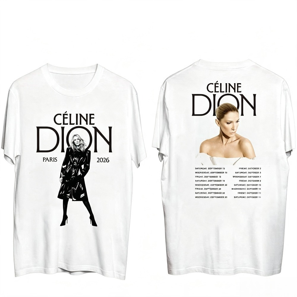 Camiseta de la gira de Celine  - Paris Men'S Fashion reseña y precio