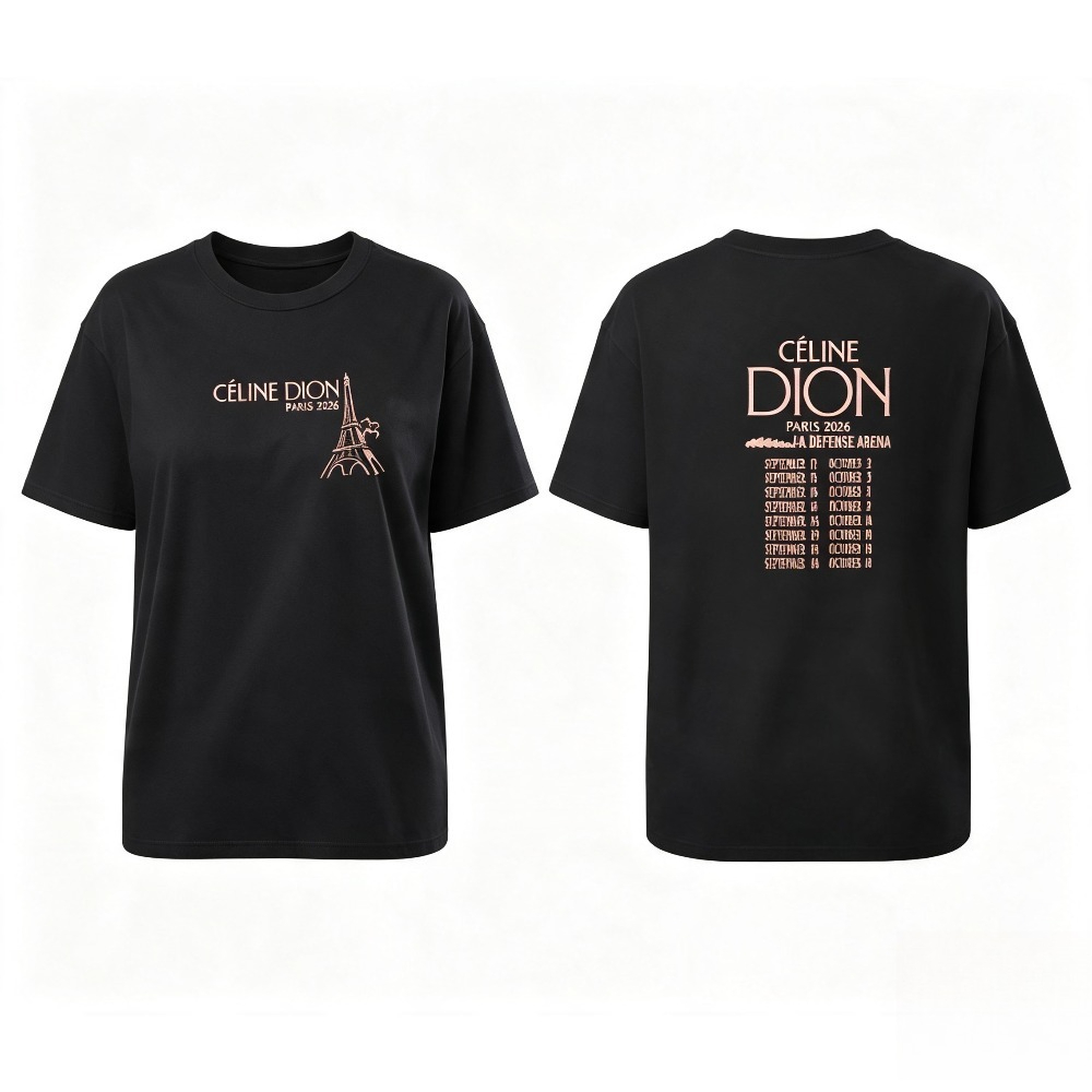 Camiseta de la gira de Celine  - Paris Men'S Fashion reseña y precio