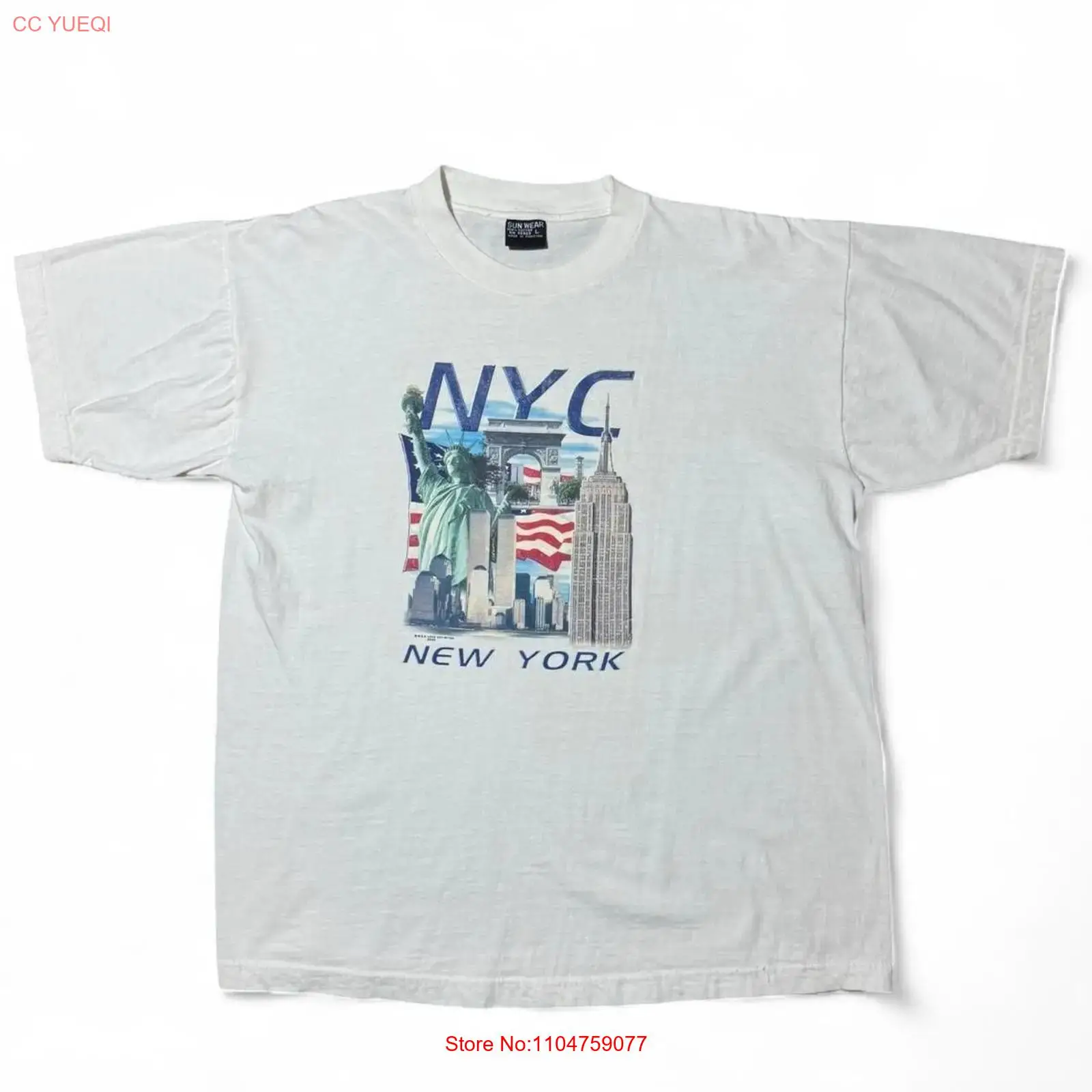 Camiseta Vintage Y2K Souvenir  - York Men'S Fashion reseña y precio