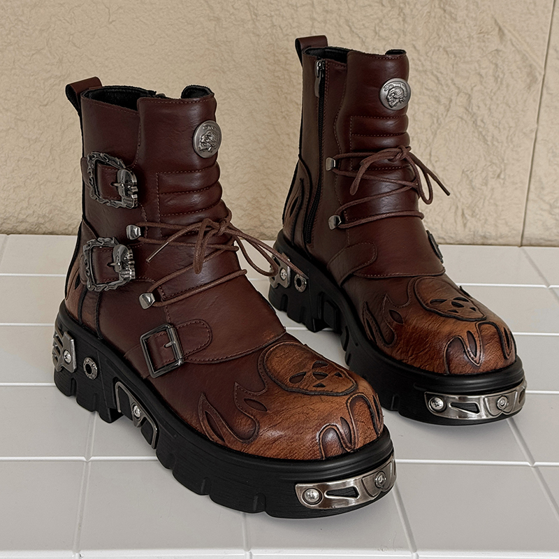 Botas de Motocicleta para Homb - Fashion Men'S Boots reseña y precio