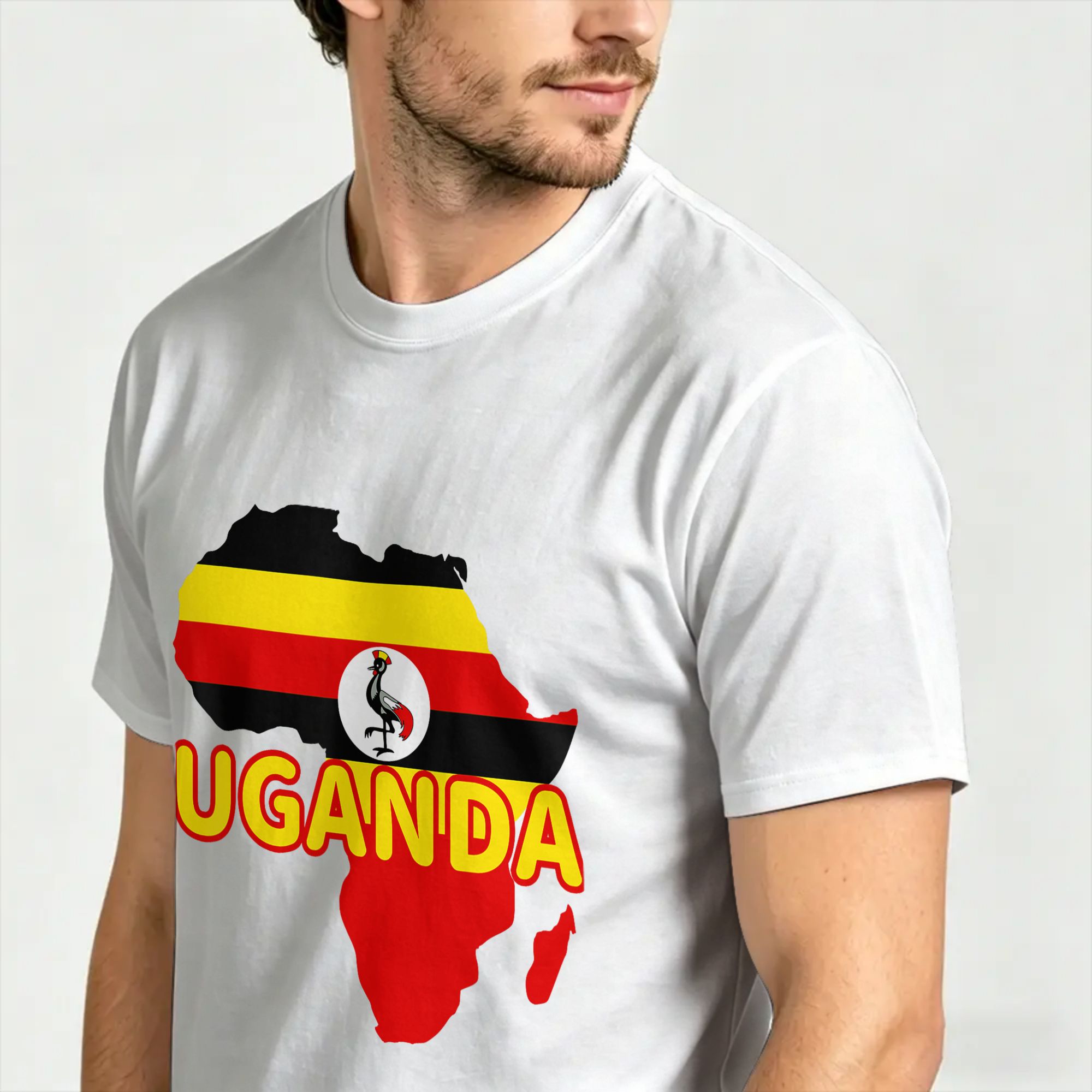 Camiseta con mapa de la bander - Men Fashion Uganda reseña y precio